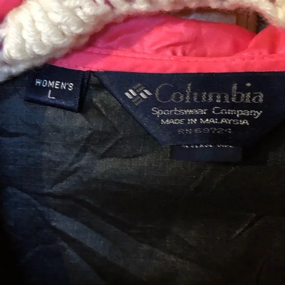 Vintage 80s 90s Neon Columbia Zip Up Windbreaker - Picture 8 of 8